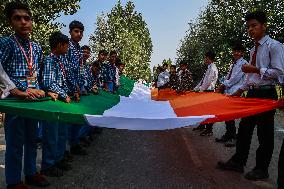 Historical Indian National Flag Rally In Kashmir