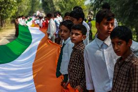 Historical Indian National Flag Rally In Kashmir