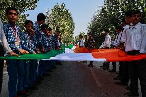 Historical Indian National Flag Rally In Kashmir