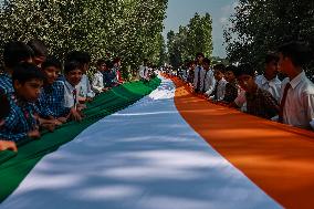 Historical Indian National Flag Rally In Kashmir