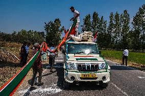 Historical Indian National Flag Rally In Kashmir