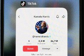 Kamala Harris Tiktok page - Paris
