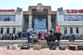 Humanitarian Aid For Evacuees From Kursk Border - Russia