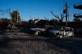 Aftermath Of The East Attica Fire