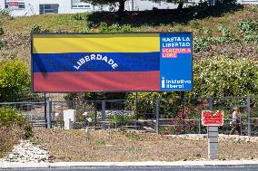 Portuguese Political Party Iniciativa Liberal Puts Up Posters In Support Of A Free Venezuela