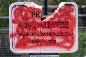 Portuguese Political Party Iniciativa Liberal Puts Up Posters In Support Of A Free Venezuela