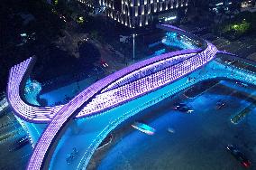 A Shaped Pedestrian Bridge in Hangzhou