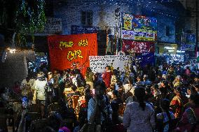 Citizen Protest Against Rape And Murder Of Doctor In Kolkata On The Eve Of 78th Indian Independence Day.