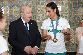 Algerian President Receives Imane Khelif And Other Medallists - Algiers