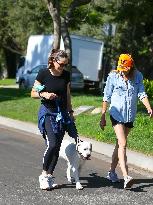 Jennifer Garner Walks Her Dog - LA