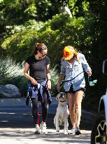 Jennifer Garner Walks Her Dog - LA