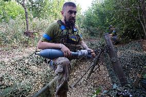 Combat mission of Ukrainian mortar crew near Chasiv Yar