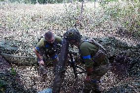 Combat mission of Ukrainian mortar crew near Chasiv Yar