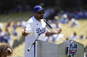 Baseball: Matt Kemp's retirement ceremony