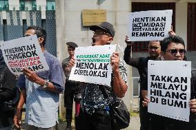 A Protest Against The  Rempang Eco-City National Strategic Project