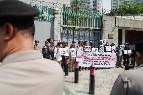 A Protest Against The  Rempang Eco-City National Strategic Project