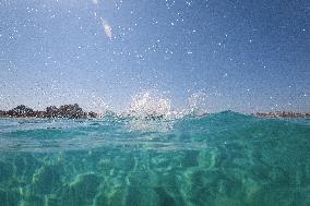 Swimming At Stavros Beach Near Chania