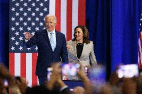 Biden And Harris Speak In Maryland