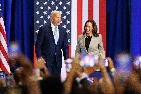 Biden And Harris Speak In Maryland