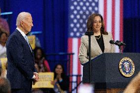 Biden And Harris Speak In Maryland