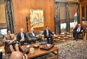 French Foreign Minister Stephane Sejourne in Beirut