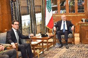 French Foreign Minister Stephane Sejourne in Beirut