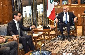 French Foreign Minister Stephane Sejourne in Beirut