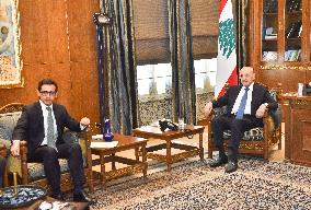 French Foreign Minister Stephane Sejourne in Beirut