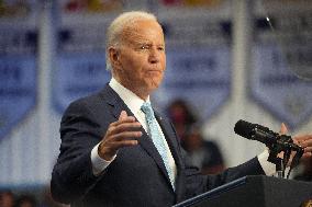 President Biden And Vice President Harris Appear Together At Drug Price Reduction Event.