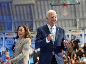 President Biden And Vice President Harris Appear Together At Drug Price Reduction Event.