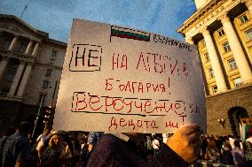 Alternative Protest In Defense Of Law In Sofia.