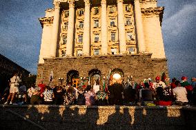 Alternative Protest In Defense Of Law In Sofia.