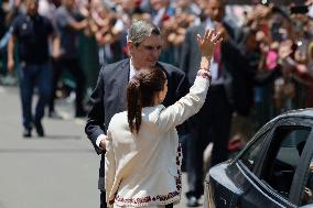 Claudia Sheinbaum, Mexico's President-elect, Arrives At TRIFE