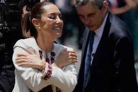 Claudia Sheinbaum, Mexico's President-elect, Arrives At TRIFE