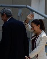 Claudia Sheinbaum, Mexico's President-elect, Arrives At TRIFE