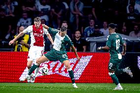 Ajax Amsterdam v Panathinaikos - UEFA Europa League Qualifying 2024/2025