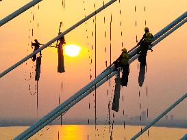 Yellow River Bridge Construction in Jinan