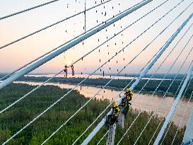 Yellow River Bridge Construction in Jinan