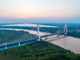 Yellow River Bridge Construction in Jinan