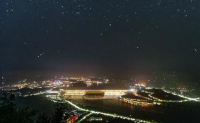 The Perseid Meteor Shower Above The Three Gorges Dam