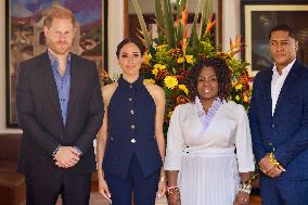 Duke and Duchess of Sussex Start Four Day Visit to Colombia