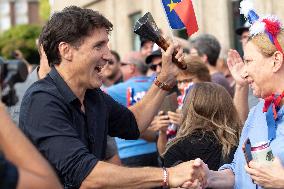 Trudeau Attends National Acadian Day Concert - Nova Scotia