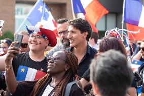 Trudeau Attends National Acadian Day Concert - Nova Scotia