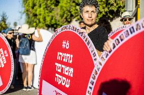 Israeli Women Protest for Hostage Deal - Jerusalem