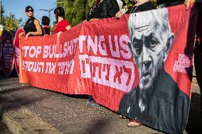 Israeli Women Protest for Hostage Deal - Jerusalem