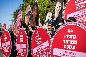 Israeli Women Protest for Hostage Deal - Jerusalem