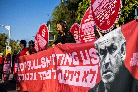 Israeli Women Protest for Hostage Deal - Jerusalem