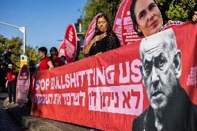 Israeli Women Protest for Hostage Deal - Jerusalem