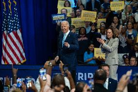 Harris And Biden Make First Joint Appearance Since Ticket Change - Maryland