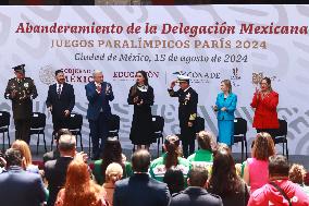 Flag-Bearing Ceremony For Paralympic Athletes - Mexico City